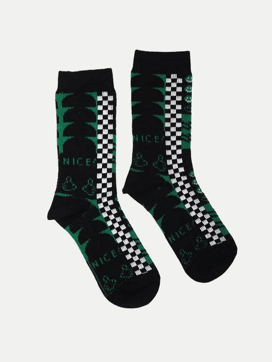 Cosmic Crew Socks | Nice Check Pattern-Image 1