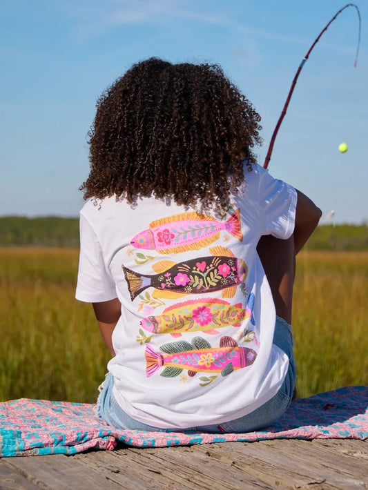 Cotton Comfy Tee Shirt - Fish-view 1