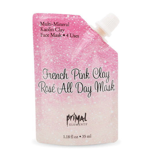 DISCONTINUED - French Pink Clay Rose All Day Face Mask | Primal Elements