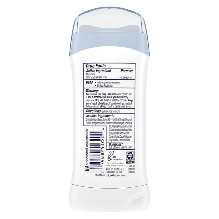 Dove Powder Invisible Solid Anti-perspirant Deodorant  2.6 Oz - 12 Pack