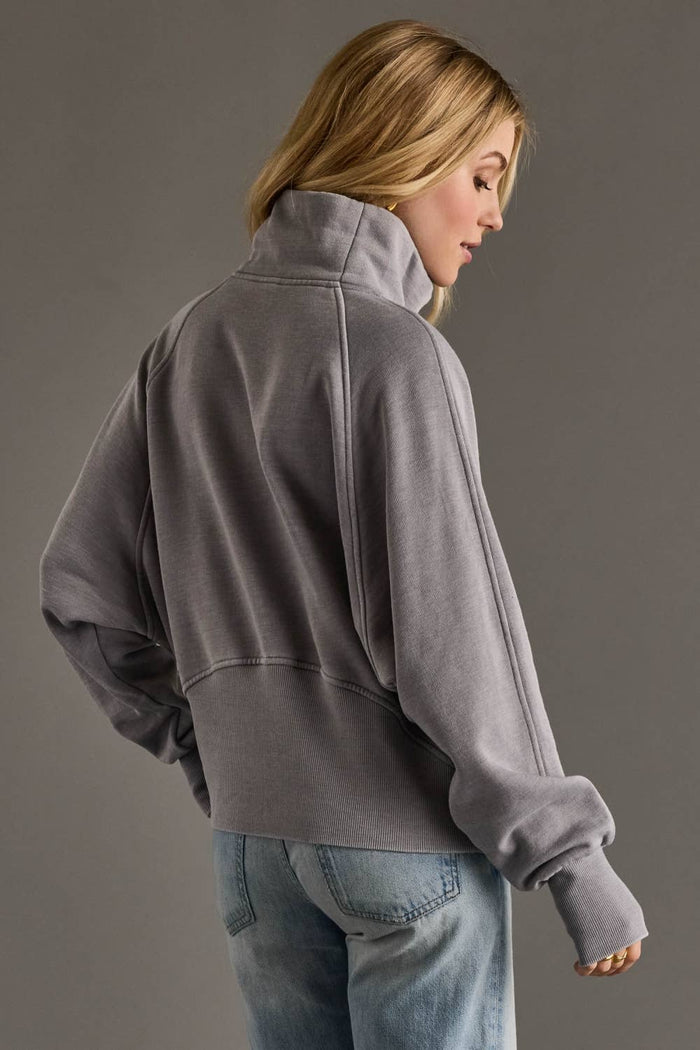 Gray Quarter Zip Sweatshirt