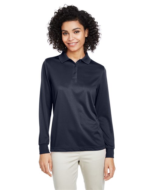 Harriton M348LW - Women's Advantage Snag Protection Plus IL Long Sleeve Polo
