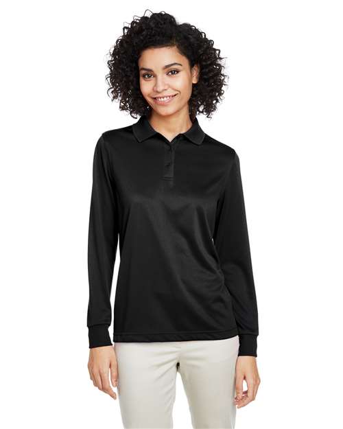 Harriton M348LW - Women's Advantage Snag Protection Plus IL Long Sleeve Polo