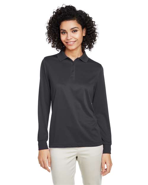 Harriton M348LW - Women's Advantage Snag Protection Plus IL Long Sleeve Polo