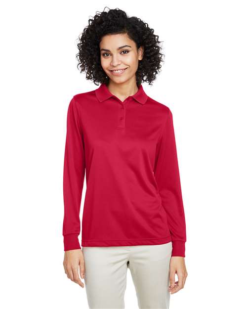 Harriton M348LW - Women's Advantage Snag Protection Plus IL Long Sleeve Polo