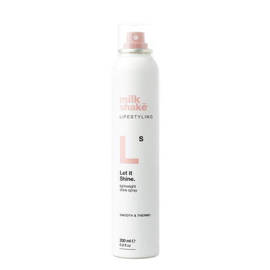 milk_shake let it shine spray on a white background