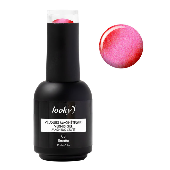 Looky Vernis Gel Velours Magnétique #3 Rosetta (Collection Poussières d'étoiles)