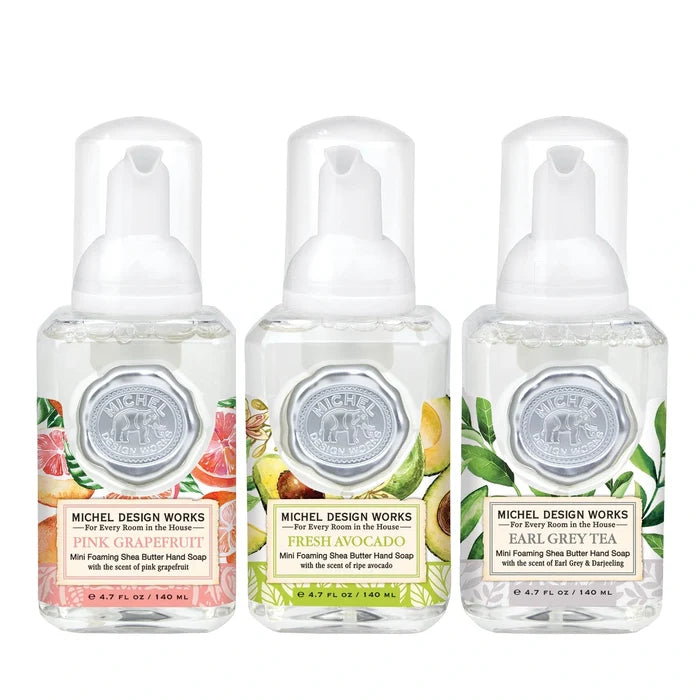 Mini Foaming Soap Set Grapefruit, Avocado, Earl Grey