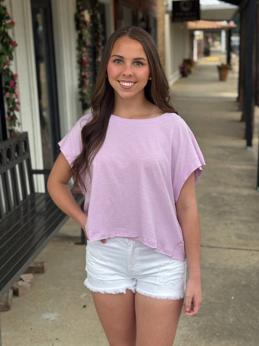Out & About Top LILAC