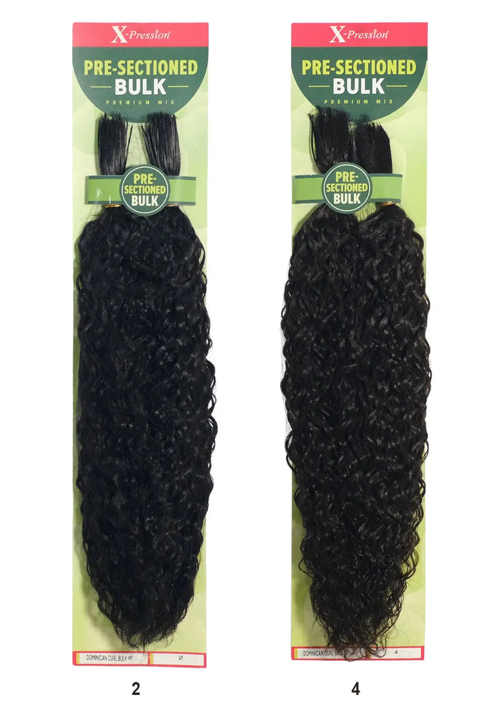 OUTRE X-PRESSION PRE - SECTIONED DOMINICAN CURL BULK 18" OUTRE