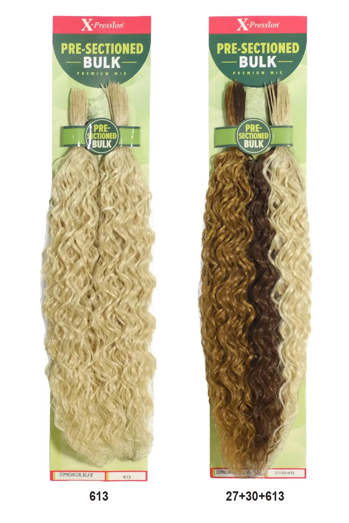 OUTRE X-PRESSION PRE - SECTIONED DOMINICAN CURL BULK 18" OUTRE