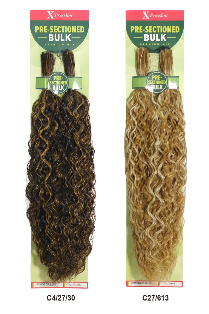 OUTRE X-PRESSION PRE - SECTIONED DOMINICAN CURL BULK 18" OUTRE