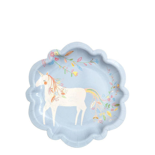 Paper Plate - Unicorn & Blooms - Magical Princess - Small