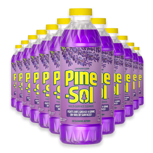 Pine-Sol 2X Lavender Clean Multi-Surface Cleaner with Citric Acid - 24 oz - 12 Pack
