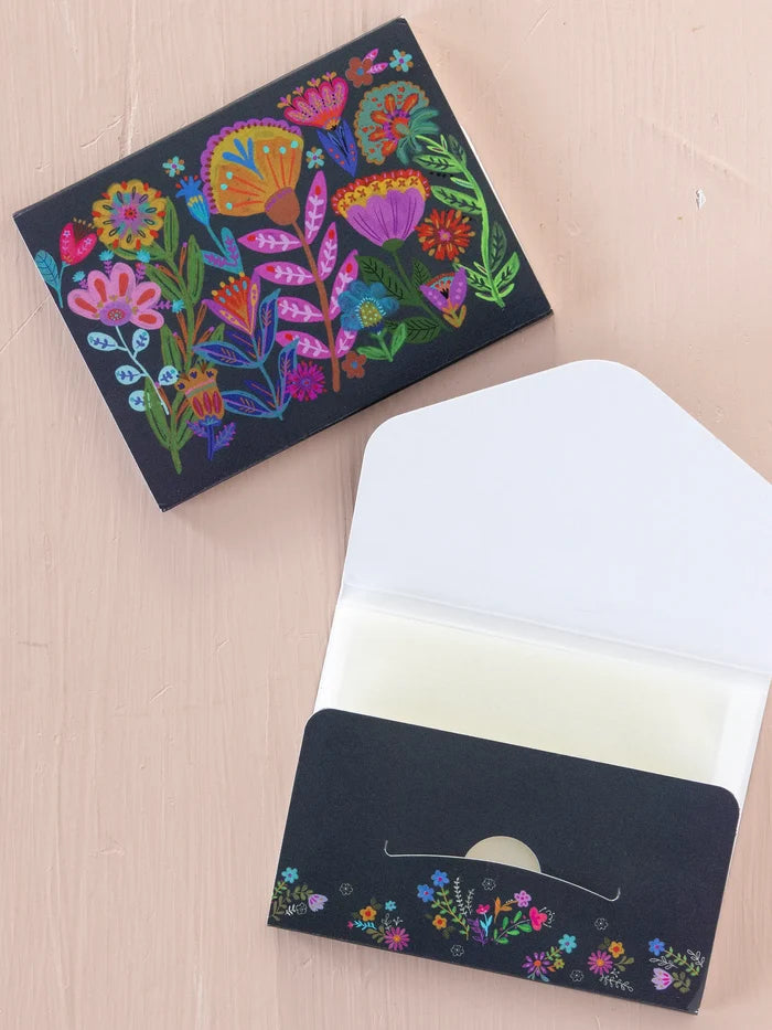 Pocket Lint Pack, Set of 2 - Navy Folk Flower-view 1