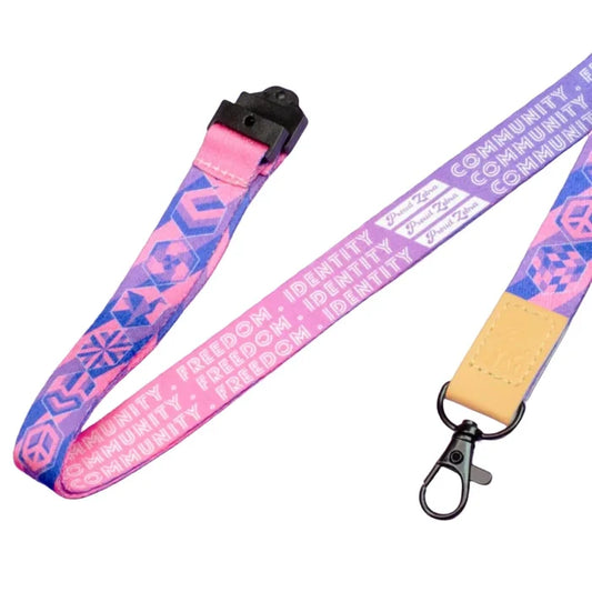 PROUD ZEBRA Pride Lanyard - Bisexual Pride