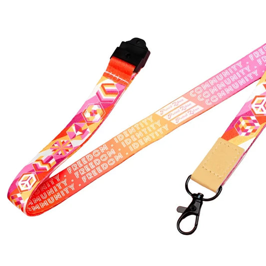 PROUD ZEBRA Pride Lanyard - Lesbian Pride
