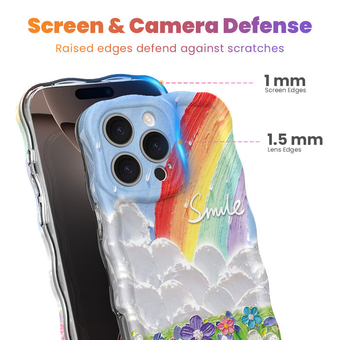 Rainbow Meadow Wavy Luxe MagSafe Case for iPhone