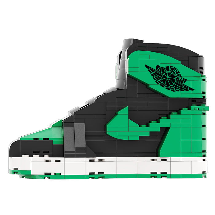 #sneaker bricks# - #hypebrickz# - #sneakergifts# - Custom Nike Air Jordan 1 Pine Green Sneaker LEGO Style