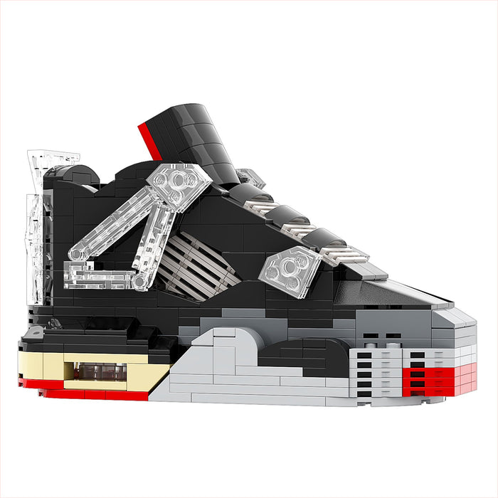 #sneaker bricks# - #hypebrickz# - #sneakergifts# - Custom Nike Air Jordan 4 Off White Bred Sneaker LEGO Style