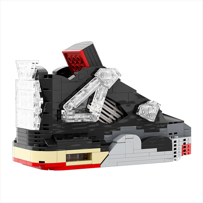 #sneaker bricks# - #hypebrickz# - #sneakergifts# - Custom Nike Air Jordan 4 Off White Bred Sneaker LEGO Style