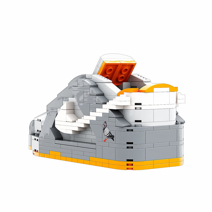 #sneaker bricks# - #hypebrickz# - #sneakergifts# - Custom Nike SB Dunk Pigeon Sneaker LEGO Style