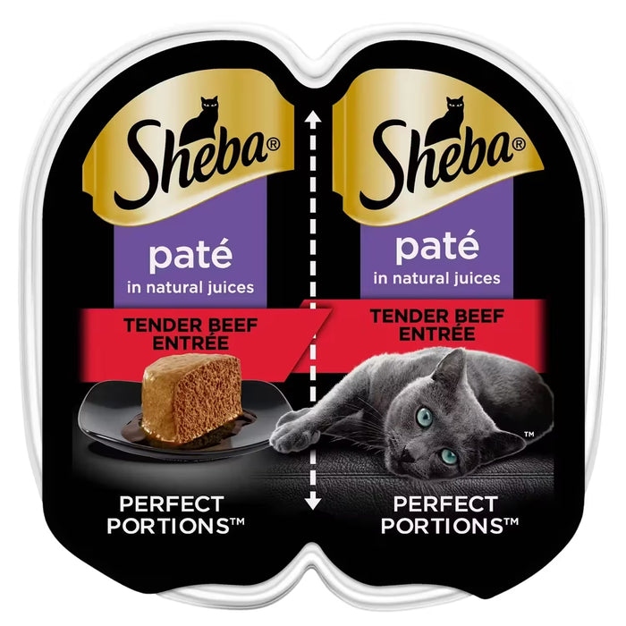 Sheba Perfect Portions Wet Cat Food Beef Entrée – 2.6 oz – 24 Pack