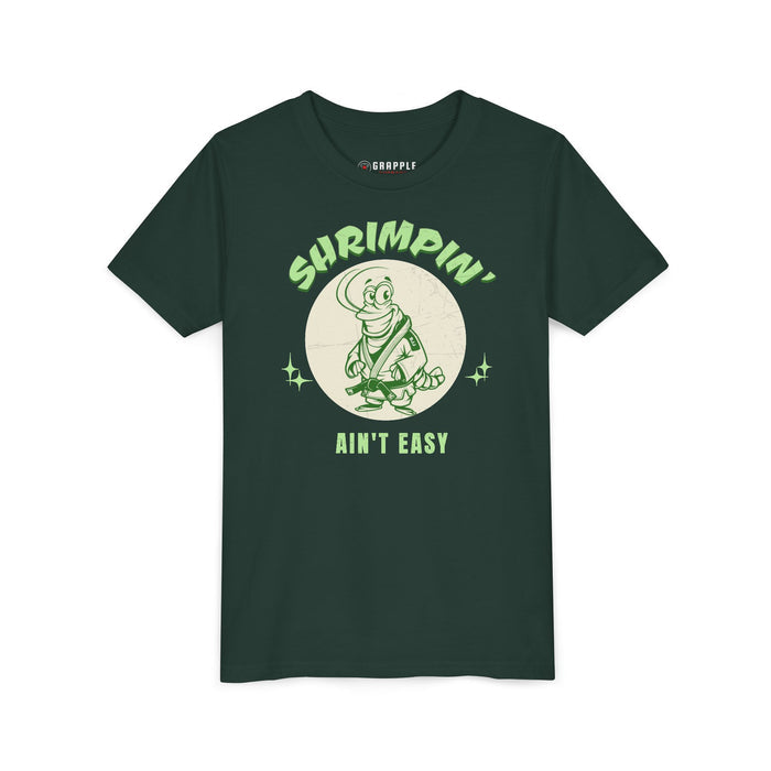 Shrimpin' Ain't Easy Youth BJJ T Shirt