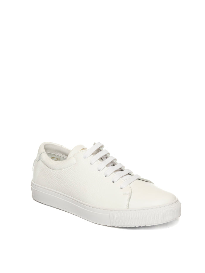 NATIONAL STANDARD Sneaker pelle bianco GRAINED M03.G00-BIANCO