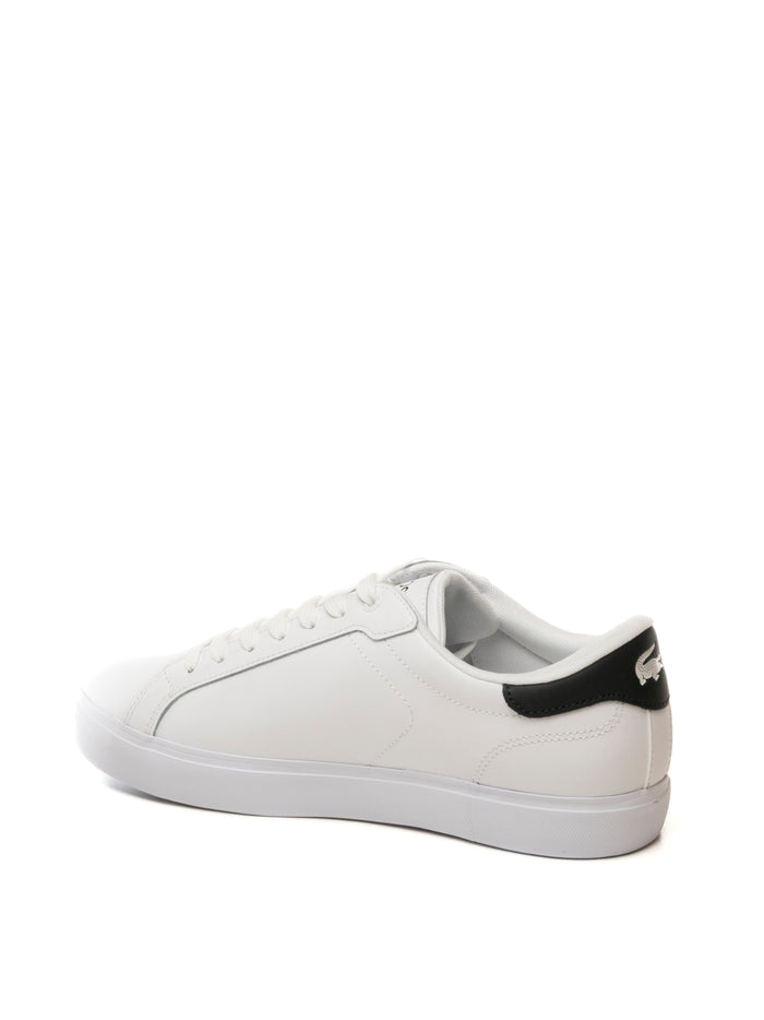 LACOSTE Sneaker power court bianco/verde E03342 POWER COURT-1R5