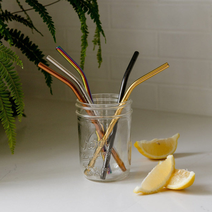 Stainless Steel Straw - Straight, Bent, or Boba Style