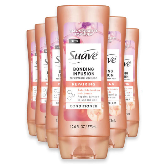 Suave Bonding Infusion Repair Conditioner with 3 Amino Acids and Citric Acid - 12.6 oz - 6 Pack