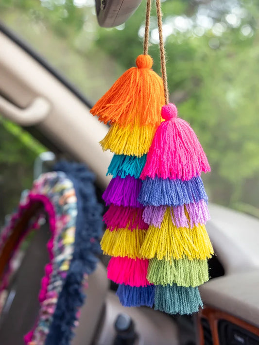 Tassel Tie-On - Multicolored-view 1