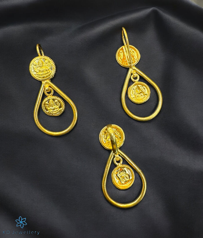 The Silver Lakshmi Pendant Set