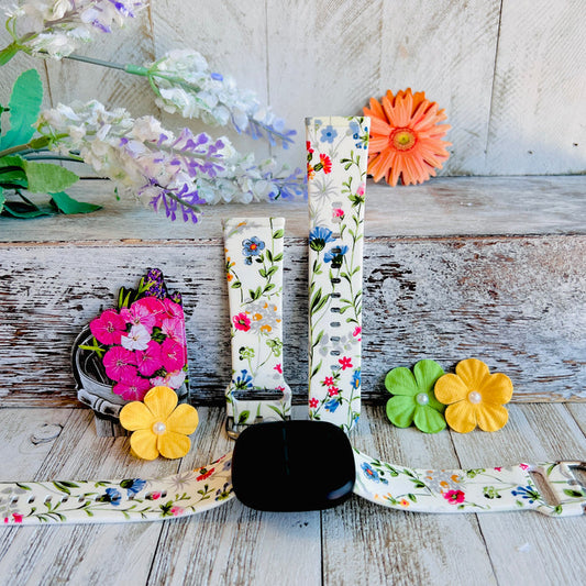 Wildflower's  Print Silicone Band For Fitbit Versa 3/4/Sense