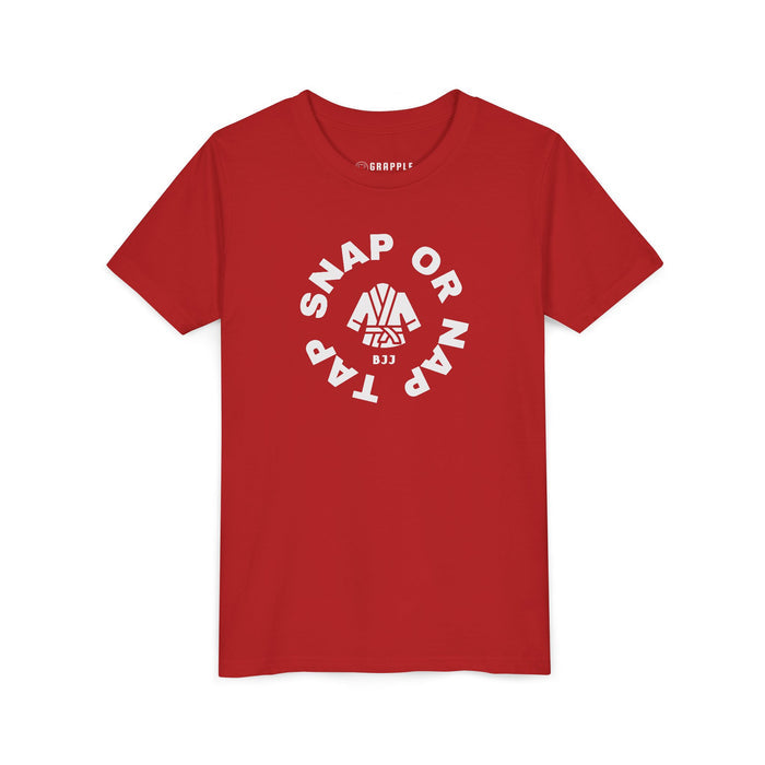 Youth Tap Snap or Nap Kids Jiu Jitsu T Shirt